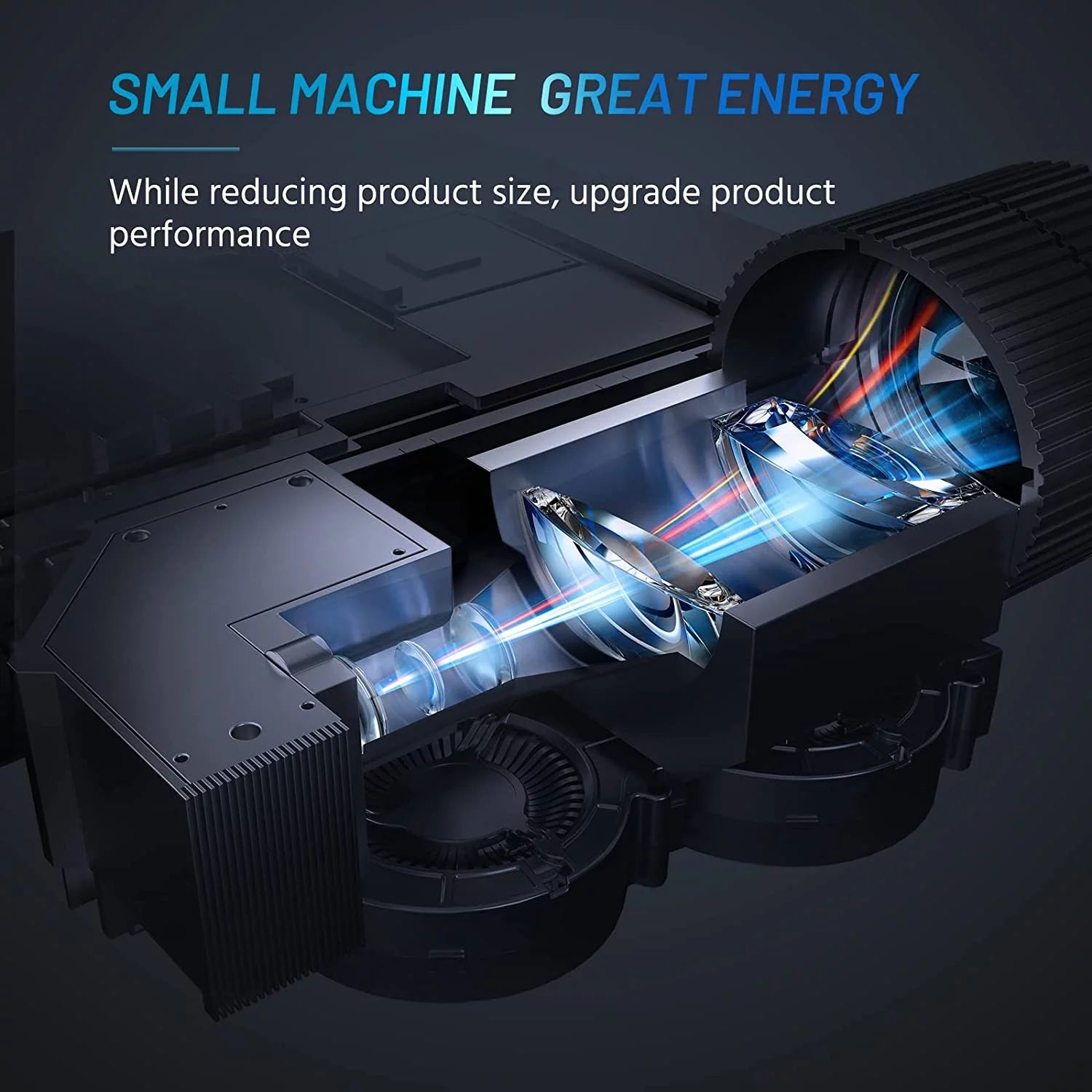 Mini Projector(Tripod and Bag Included),4K Support Native 1080P Portable Movie Projector Compatible with Android/Ios/Windows/Tv Stick/Hdmi/Usb